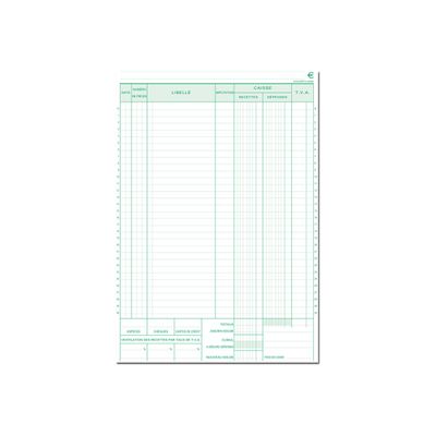 3130630235507-Exacompta - Manifold Carnet de caisse - 50 dupli - A4-Avant-0