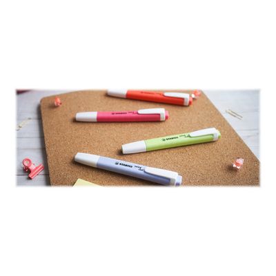 4006381559348-STABILO swing cool Pastel - Surligneur - corail-Angle gauche-2