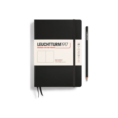 4004117258398-Leuchtturm1917 - Carnet de notes rigide A5 - uni - noir-Avant-0