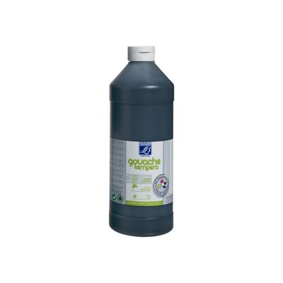 3013641885230-Lefranc Bourgeois - Peinture - gouache - noir - 1 l-Avant-0
