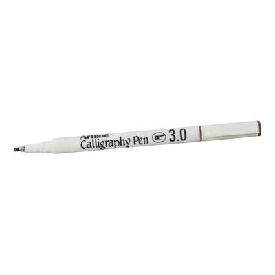 4549441006999-Artline - Marqueur permanent Calligraphie - pointre fibre moyenne - noir-Angle gauche-0