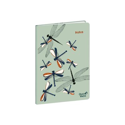 3371010498239-Quo Vadis Fly - Carnet de notes 15 x 21 cm - ligné - papillon-Angle gauche-0
