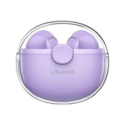 6958444989440-USAMS - Ecouteur BU12 - Sans fil bluetooth - Avec Micro - BU12 - TWS - Lavande-Avant-0