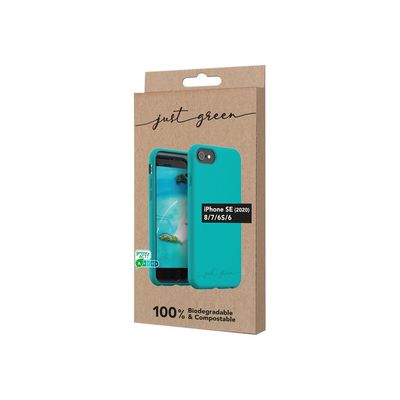 3571211444992-Just Green - coque de protection pour iPhone 6/7/8/SE20 - blue lagon-Angle droit-4