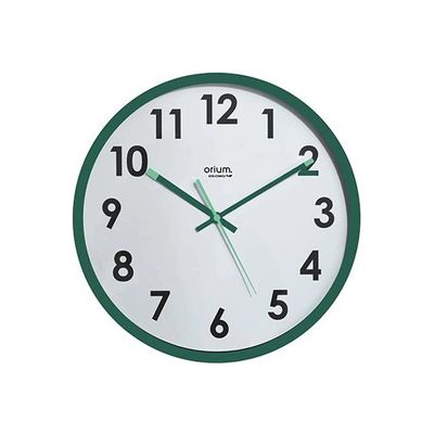 3661474113602-ORIUM by CEP Naturalis - horloge - diam 30 cm - vert-Avant-0