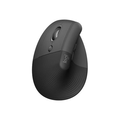 5099206099807-Logitech Lift - souris ergonomique sans fil pour gaucher - Bluetooth, 2.4 GHz - graphite-Avant-3