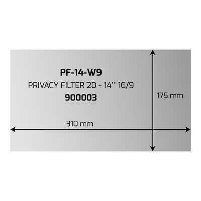 3567049000035-PORT Professional - filtre de confidentialité pour écran 14"-Avant-0
