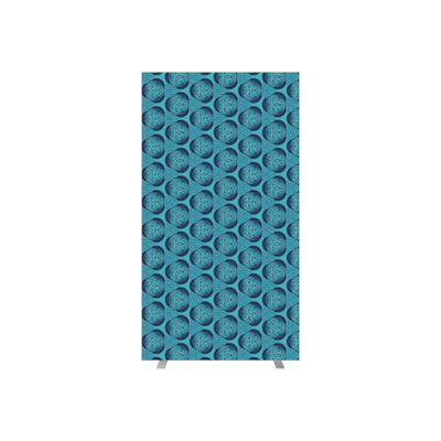 3660141945287-Cloison de séparation EASYSCREEN - L94 x H174 cm - mosaïque bleue-Avant-0