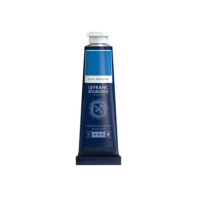 3013648100220-Lefranc Bourgeois - Peinture à l'huile - bleu primaire - 40 ml-Avant-0