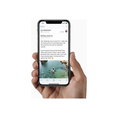 3701083036883-Apple iPhone X - smartphone reconditionné grade A - 4G - 256 Go - blanc-Avant-12