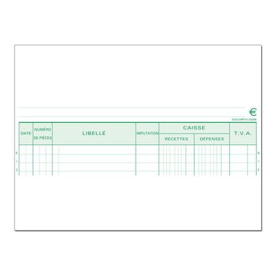 3130630235507-Exacompta - Manifold Carnet de caisse - 50 dupli - A4-Gros plan-1