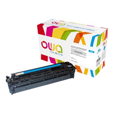 3112539604967-Cartouche laser compatible Canon 731 / HP 131A - cyan - Owa K15593OW-Angle gauche-0