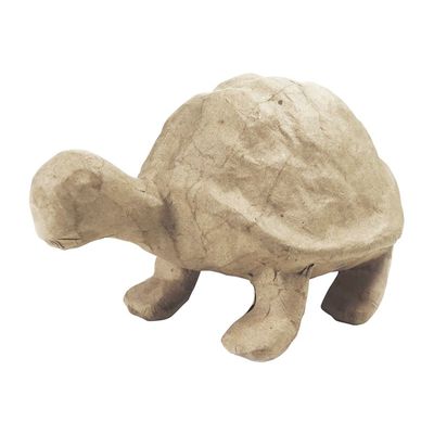3760018511222-Decopatch - forme à décorer - tortoise - 16 cm - kraft - papier mâché-Angle droit-0