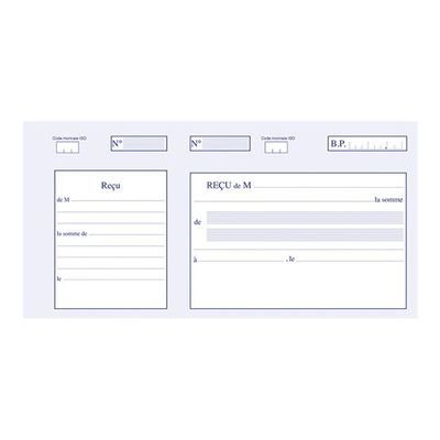 3416790023193-ELVE - Manifold Carnet de reçus - 50 dupli - 10,5 x 21 cm-Avant-1