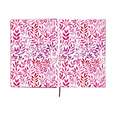 3108724521201-Oberthur Carmen - Carnet de notes rigide A6 - ligné - rose-Avant-3