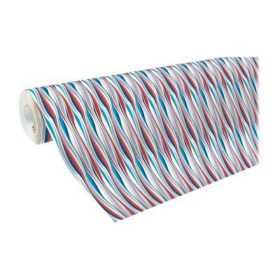 3329682018606-Clairefontaine Alliance - Papier cadeau - 70 cm x 50 m - 60 g/m² - motif vagues-Avant-0