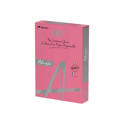 3368220137287-Rey Adagio - Papier couleur - A3 (297 x 420 mm) - 80 g/m² - Ramette de 500 feuilles - grena-Angle droit-0