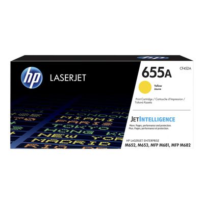 0889894325433-HP 655A - jaune - cartouche laser d'origine-Avant-4