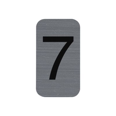 3130630671879-Exacompta - Plaque adhésive chiffre 7 - 25 x 44 mm - aluminium brossé-Avant-0