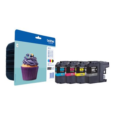 5014047563225-Brother LC123 - Pack de 4 - noir, cyan, magenta, jaune - cartouche d'encre originale-Avant-1