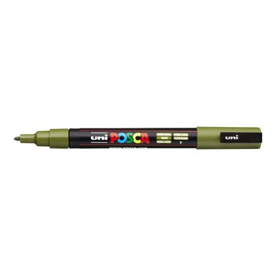 0000005815890-Posca - Marqueur peinture pointe fine - vert kaki-Angle gauche-0