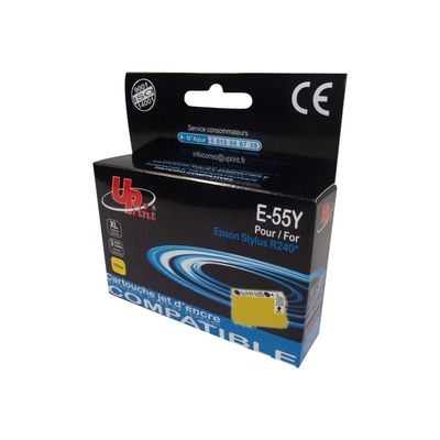 3584770881641-Cartouche compatible Epson T0554 Canard - jaune - Uprint-Angle droit-0