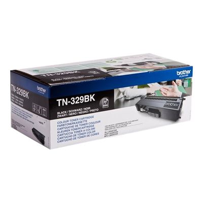 4977766735056-Brother TN329 - noir - cartouche laser d'origine-Angle gauche-2