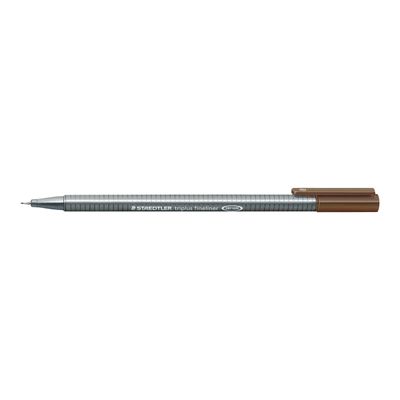 4007817331132-STAEDTLER triplus 334 - Feutre fin - 0.3 mm - brun tabac-Angle gauche-0