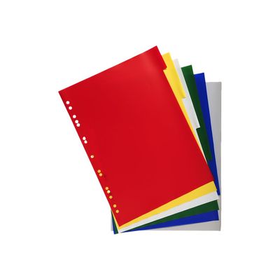 3141870000831-Exacompta - Intercalaire 6 positions - A4 Maxi - polypropylène coloré-Avant-0
