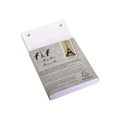 3130630122135-Exacompta L'Esprit Paris FAF N°3 - 5 Recharges pour bloc FAF - 18,5 x 11,5 cm - uni-Angle gauche-0