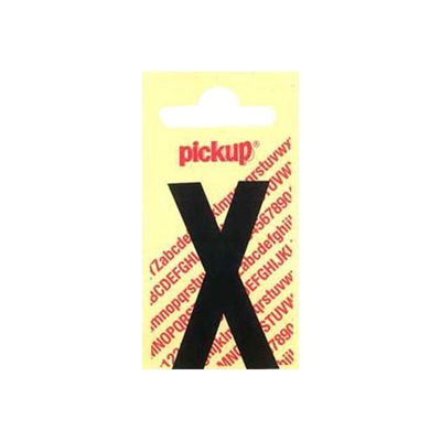 2012349363027-Pickup - Étiquette autocollante - 150 mm - Lettre X - noir mat-Avant-0