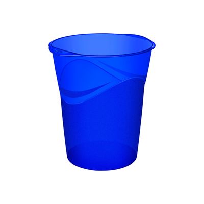 3462152807208-CEP Happy - Corbeille à papier 14L - bleu électrique-Angle gauche-0