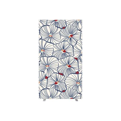 3660141945270-Cloison de séparation EASYSCREEN - L94 x H174 cm - bouquet blanc-Avant-0
