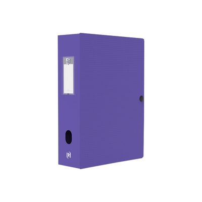 3045058207022-Oxford Memphis - Boîte de classement plastique - dos 80 mm - disponible dans différentes -Angle gauche-1
