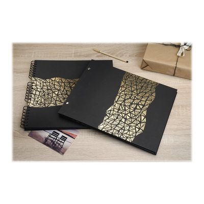 3130630169857-Exacompta Aramy - Album photos 37 x 29 cm - 40 pages - noir/or-Multi-angle-7
