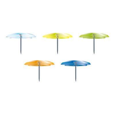 3364220140456-Exacompta - 40 Punaises - 7 mm - couleurs translucides assorties-Avant-0