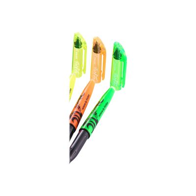 3131910546818-Pilot FriXion Light - Pack de 4 surligneurs - vert, jaune, orange, rose-Gros plan-4