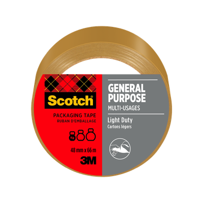 3104739131411-Scotch Strong - Ruban adhésif d'emballage - 48 mm x 66 m - havane--0