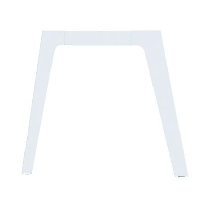 3253310162310-Bureau simple STEELY - L140 cm - Bureau suivant - Pieds blanc - plateau imitation Erable--1