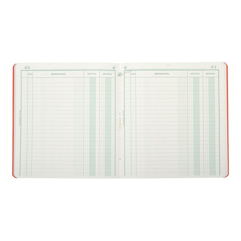 3130632009304-Exacompta - Registre des recettes/dépenses - 21 x 19 cm - 80 pages-P_547_2-1
