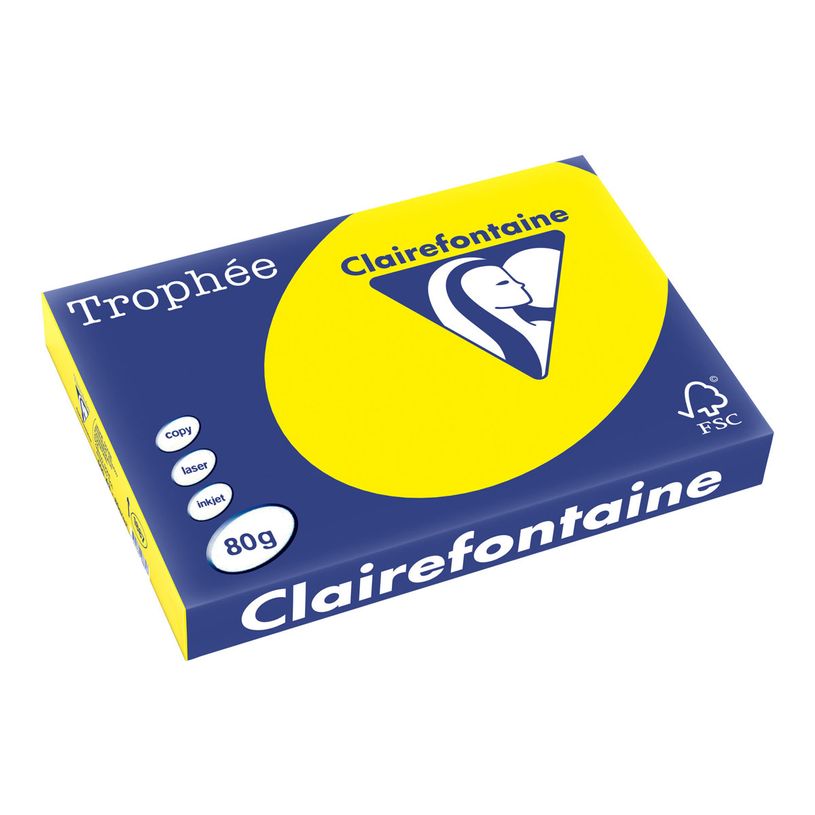 3329680188707-Clairefontaine Trophée - Papier couleur - A3 (297 x 420 mm) - 80 g/m² - Ramette de 500 feuill-P_1887_1-0