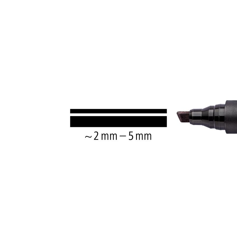 4007817321492-STAEDTLER Lumocolor 350 - Marqueur permanent - pointe biseau - bleu-P_3503_3-2