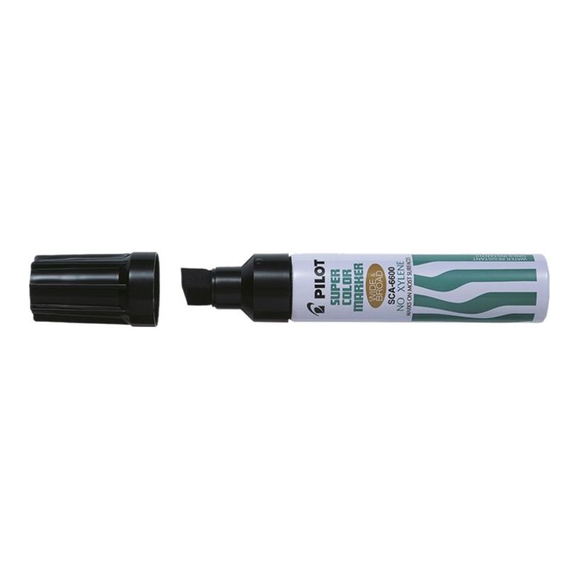 3131917406108-Pilot 6600 - Marqueur permanent - pointe biseau large - noir-P_6600_1-0
