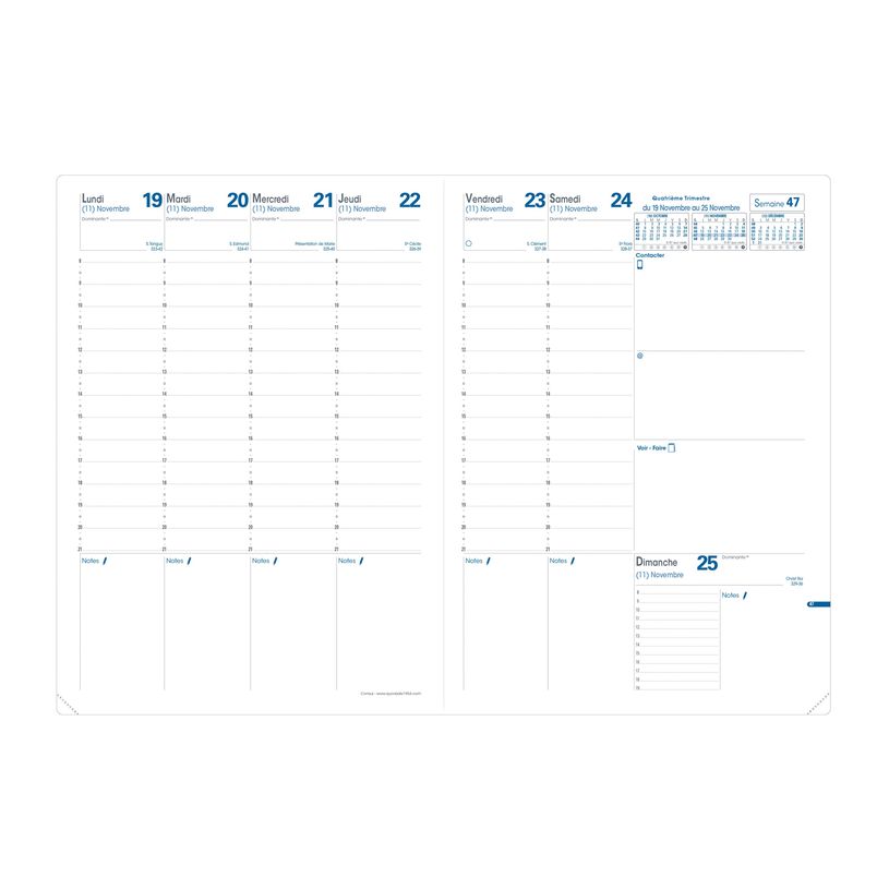 0400000241043-Agenda Impala Consul - 1 semaine sur 2 pages - 21 x 29,7 cm - disponible dans différentes cou-P_24104_6-3
