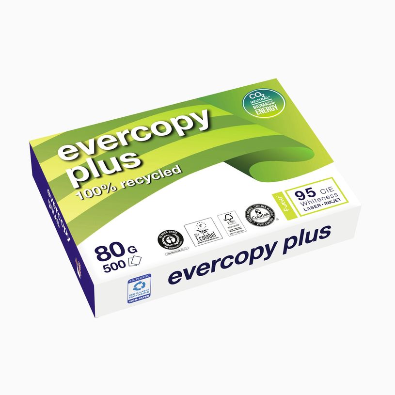 0400000500485-Clairefontaine Evercopy + - Papier blanc recyclé - A4 (210 x 297 mm) - 80 g/m² - 500 feuille-P_50048_1-0