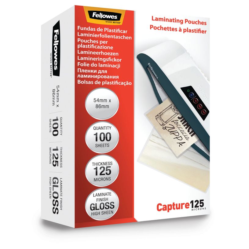0400000530635-Fellowes - 100 pochettes de plastification (54 x 86 mm) - 125 microns - brillantes -P_53063_6-2