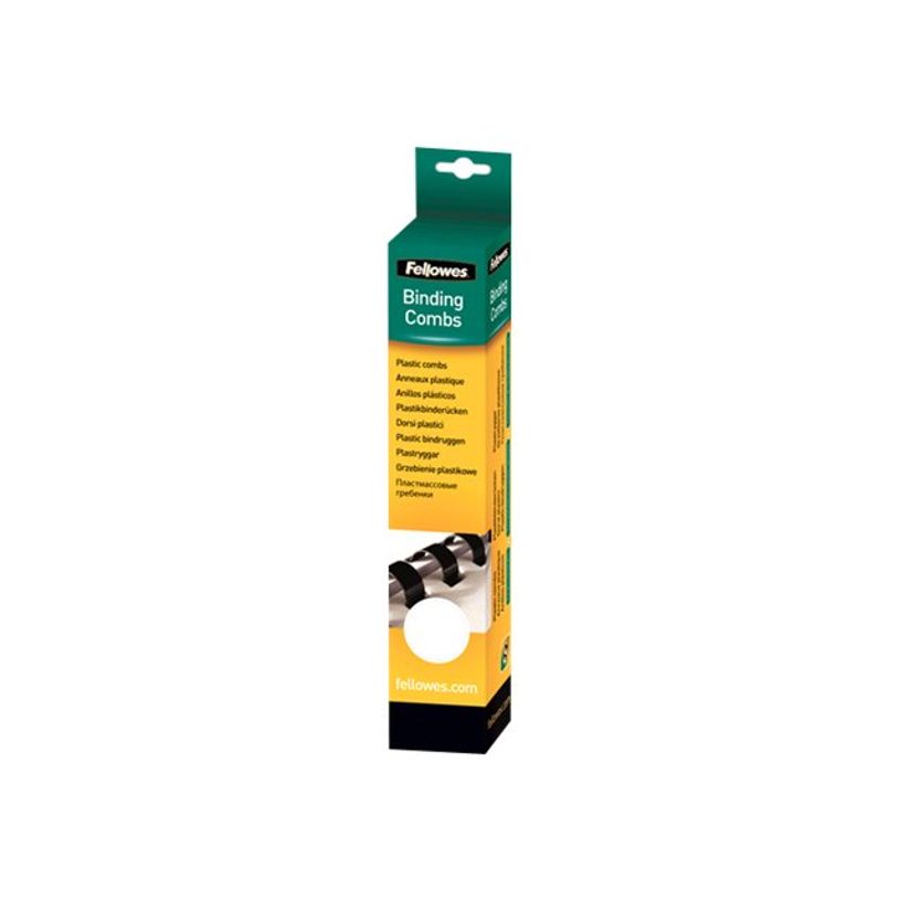 077511533006-Fellowes - 25 anneaux de reliure en plastique - 6 mm - jusqu'à 20 feuilles - blanc-P_53300_1-0