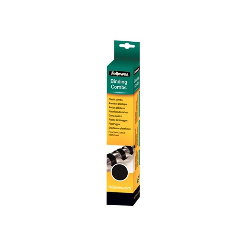 077511533037-Fellowes - 25 anneaux de reliure en plastique - 6 mm - jusqu'à 20 feuilles - noir-P_53303_1-0