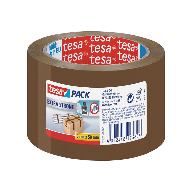 4042448125576-Tesapack Extra Strong - 3 Rubans adhésifs d'emballage - 50 mm x 66 m - havane-P_57249_1-0