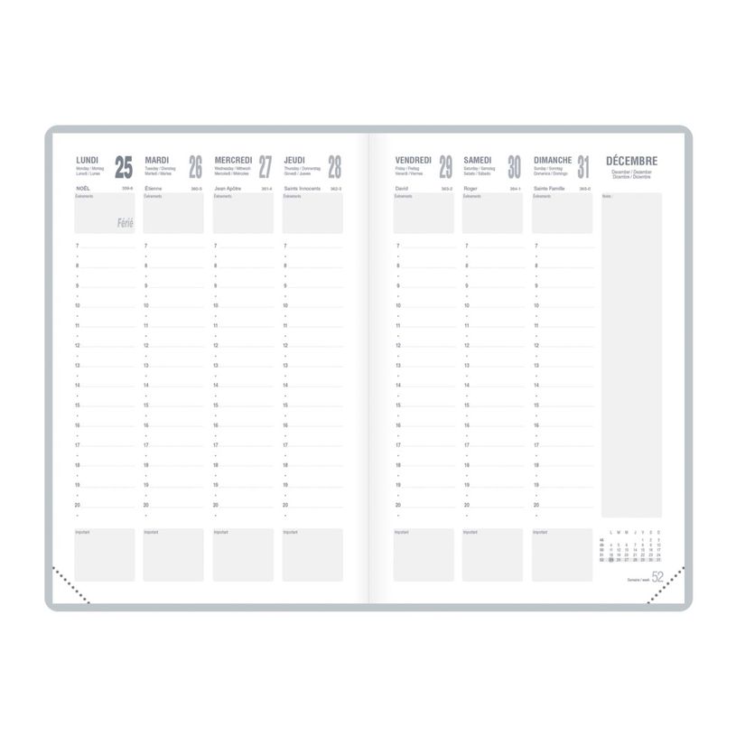 3147281930507-Agenda Lecas Classique - 1 semaine sur 2 pages - 10 x 15 cm - différents modèles disponibles-P_93050_9-7